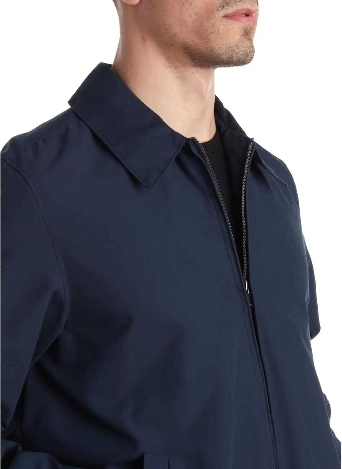 Perry Ellis Mens Golf Jacket - Lightweight Microfiber Water Resistant Windbreaker Jacket for Men with Cinched Waist (S-XL)