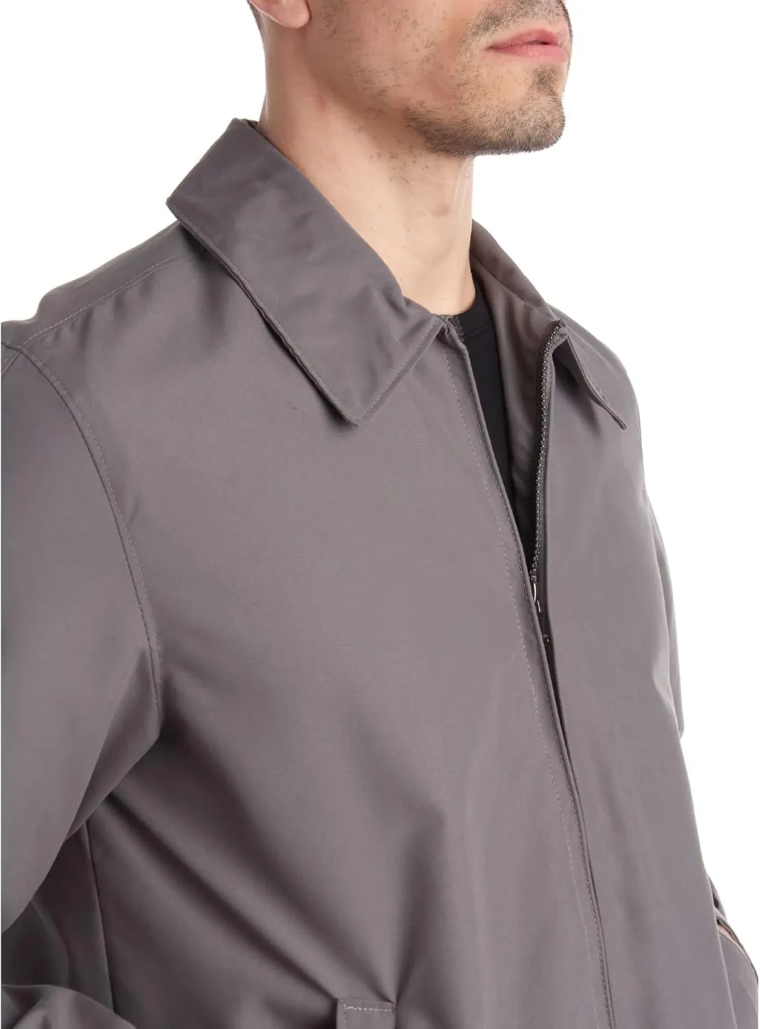 Perry Ellis Mens Golf Jacket - Lightweight Microfiber Water Resistant Windbreaker Jacket for Men with Cinched Waist (S-XL)