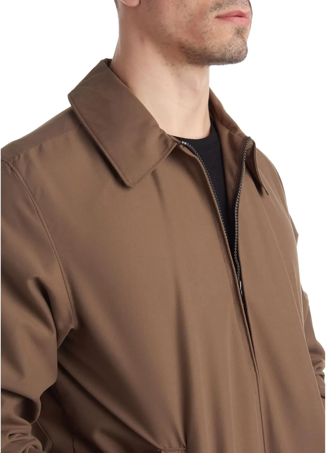 Perry Ellis Mens Golf Jacket - Lightweight Microfiber Water Resistant Windbreaker Jacket for Men with Cinched Waist (S-XL)