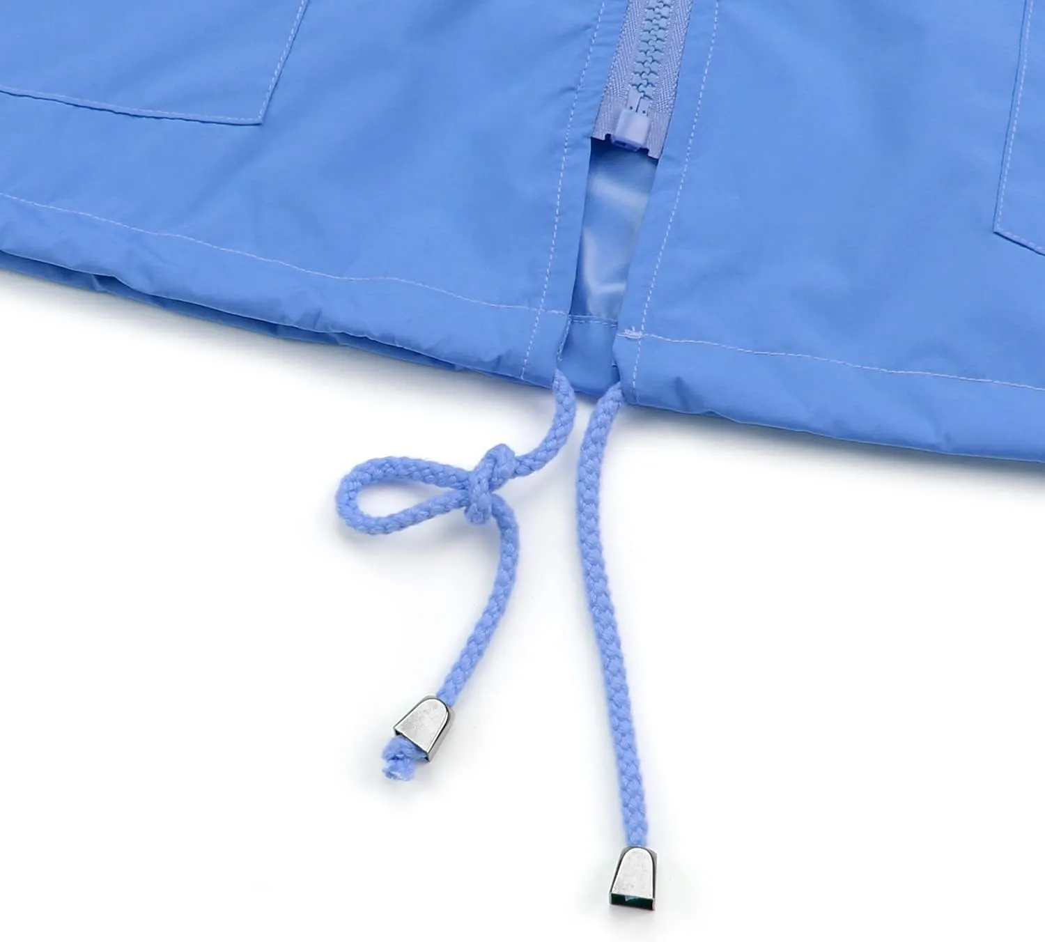 PESION Women's Waterproof Raincoat Lightweight Rain Jacket Hooded Windbreaker with Pocket for Outdoor