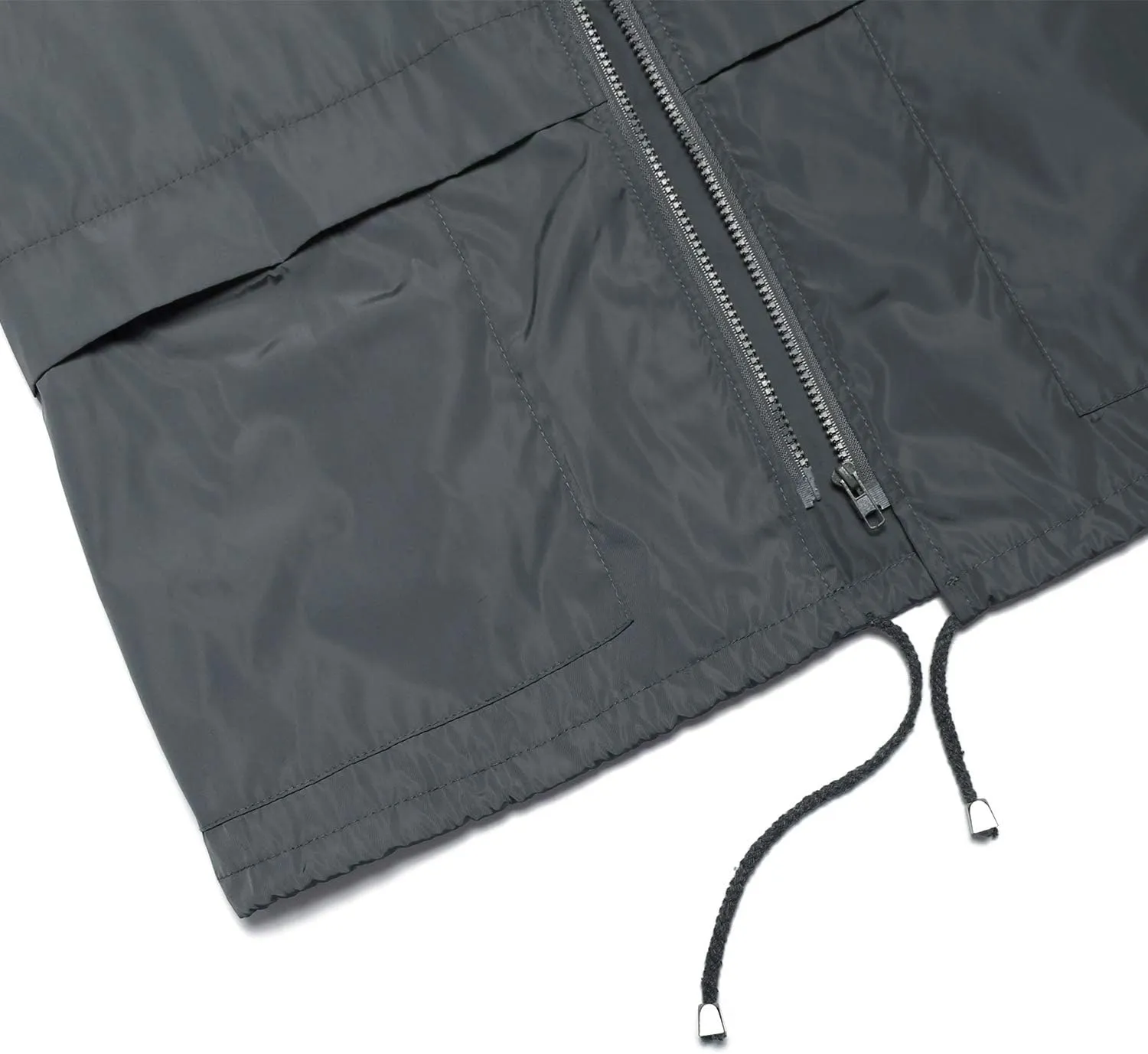 PESION Women's Waterproof Raincoat Lightweight Rain Jacket Hooded Windbreaker with Pocket for Outdoor