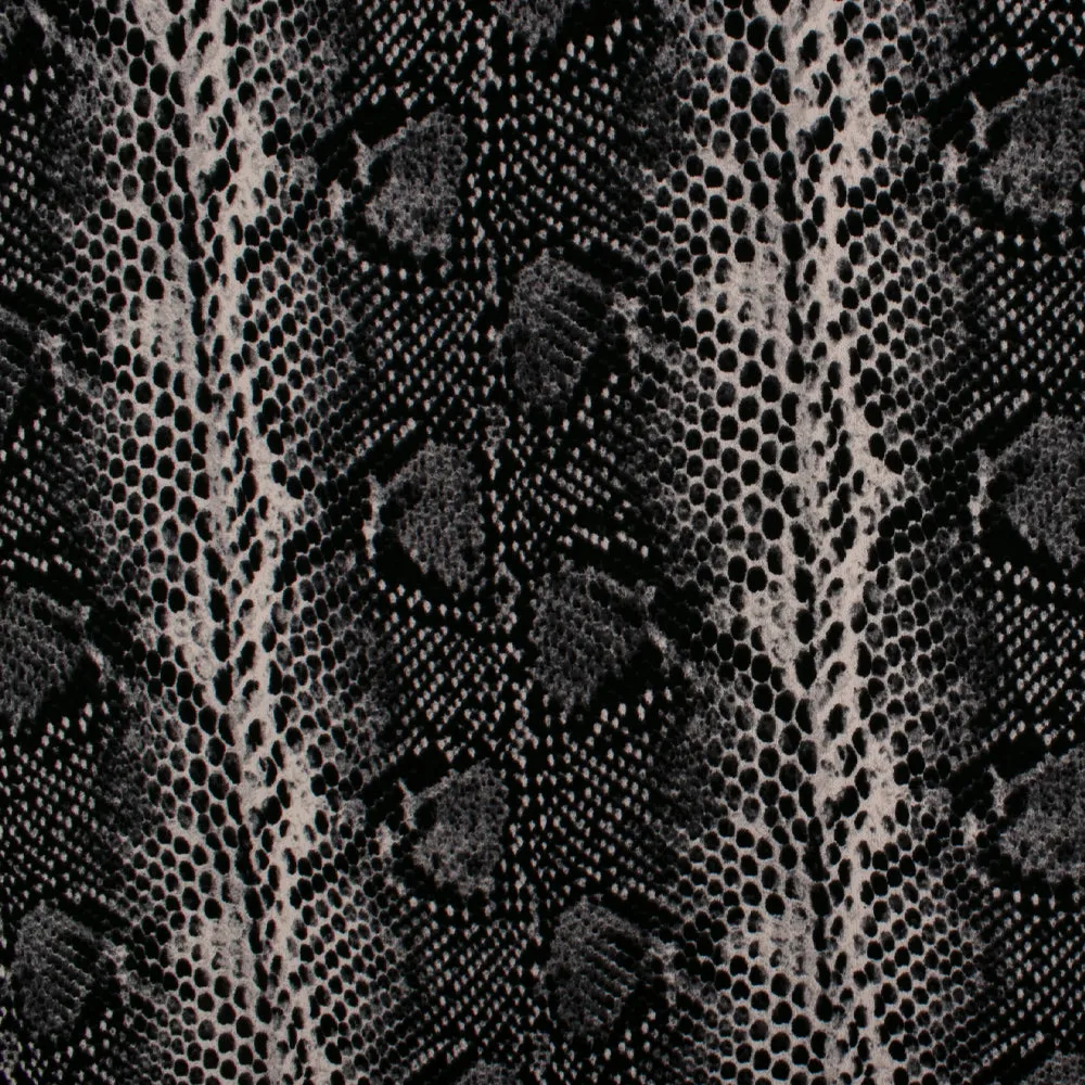 Printed knit - WILD LIFE - Snake - Grey