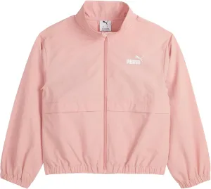 PUMA Girls' Windbreaker Jacket, Zip Up Closure, Lightweight