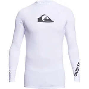 Quiksilver Mens All Time UPF 50 Rash Vest - White