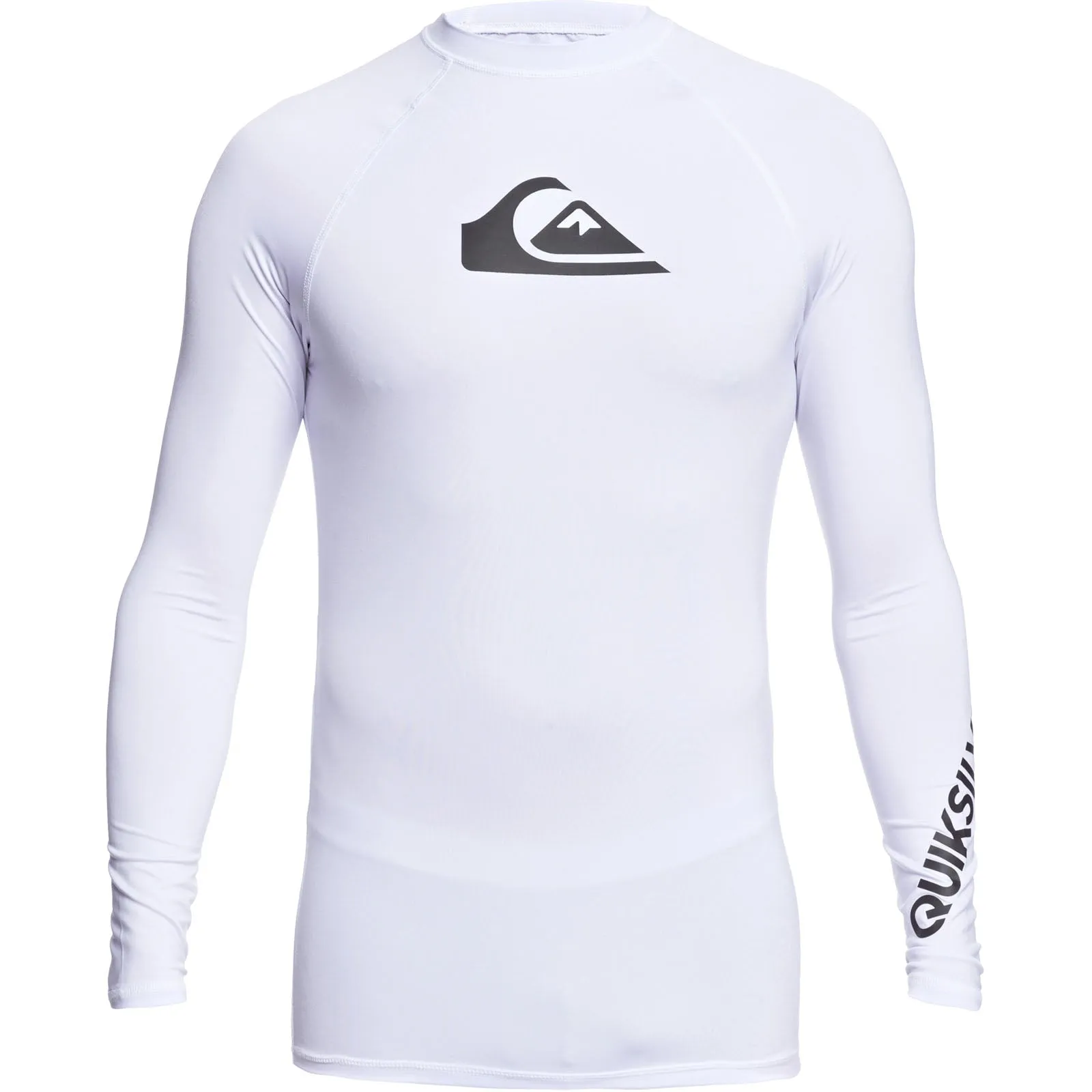 Quiksilver Mens All Time UPF 50 Rash Vest - White