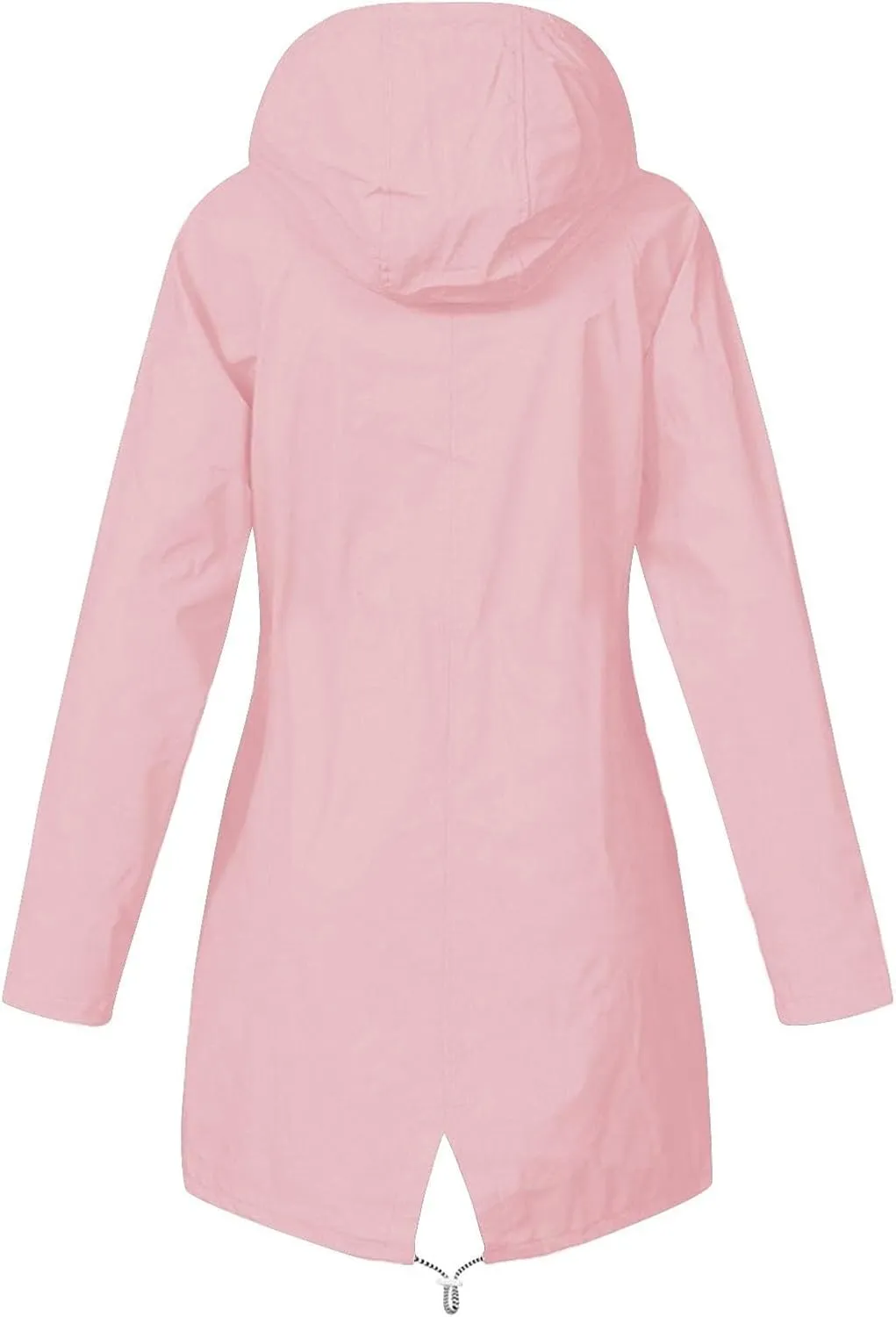 Rain Jackets for Women Windproof Waterproof Outdoor Lined Hooded Coats Fall Winter Warm Hiking Raincoat with Pockets