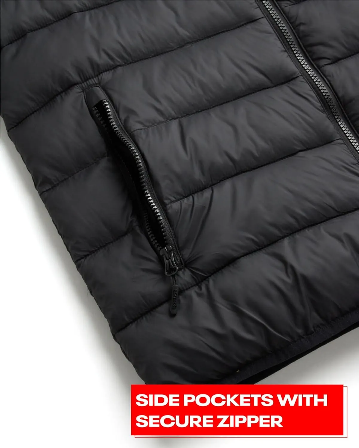 Reebok Men's Jacket  Lightweight Hooded Quilted Puffer Coat  Warm Insulated Winter Jacket for Men (S-4X)