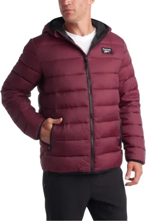 Reebok Men's Jacket  Lightweight Hooded Quilted Puffer Coat  Warm Insulated Winter Jacket for Men (S-4X)