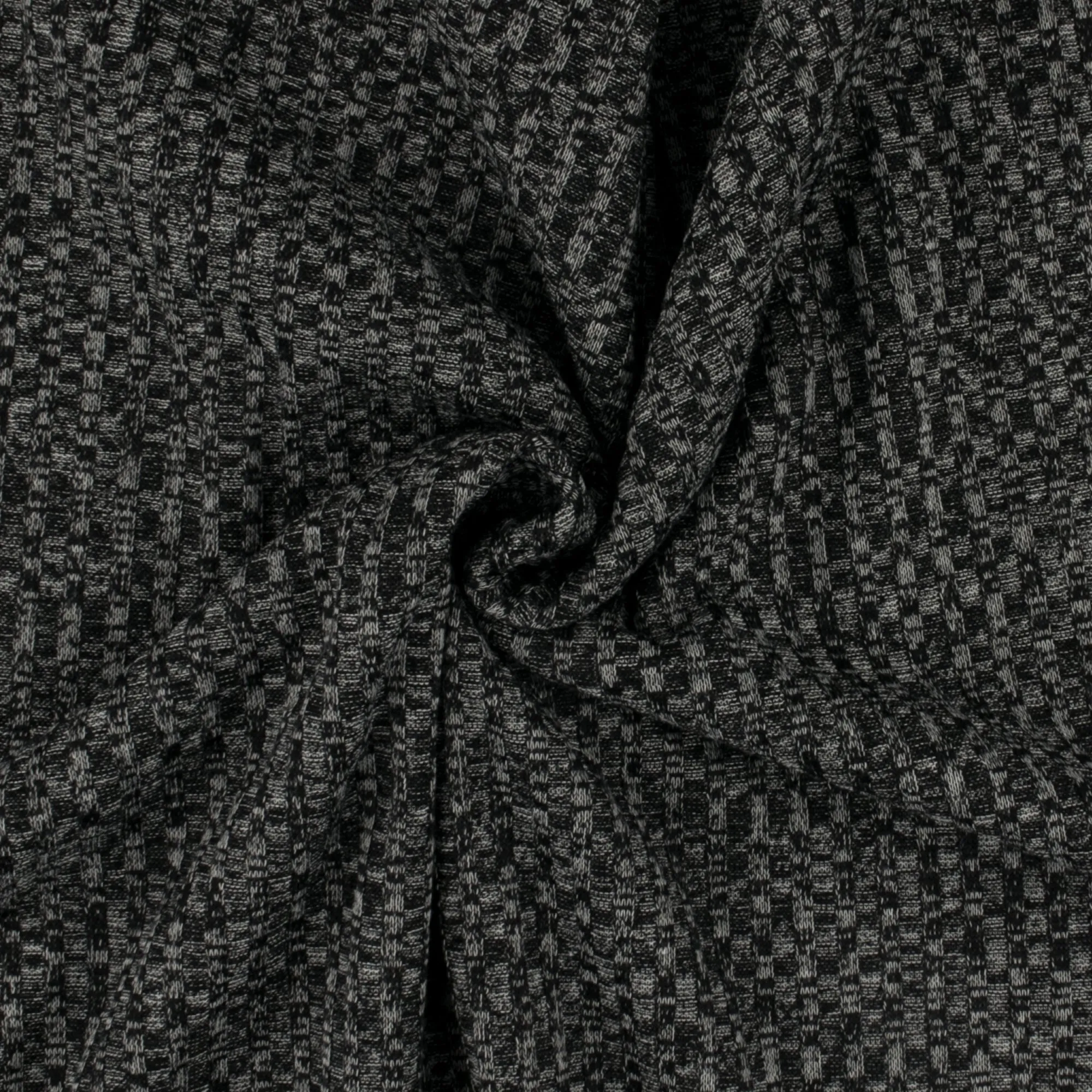 Rib Knit - BRIELLE - 003 - Black Mix