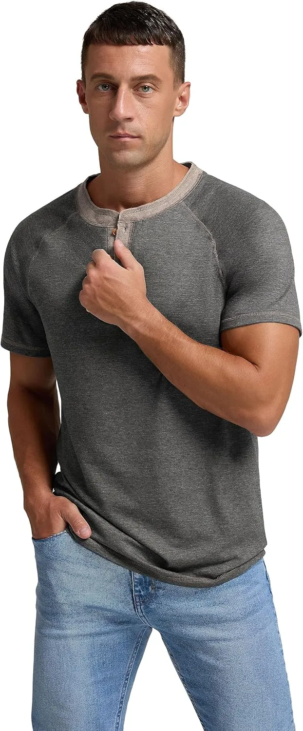 Sailwind Mens Henley Long/Short Sleeve T-Shirt Cotton Casual Shirt