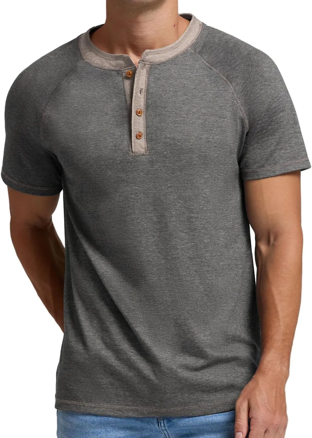Sailwind Mens Henley Long/Short Sleeve T-Shirt Cotton Casual Shirt