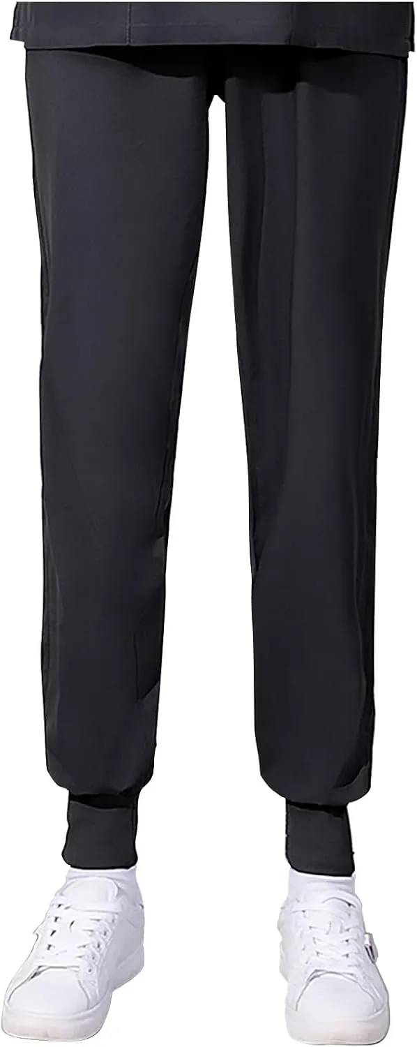 Scrub Pants Joggers for Women 2025 Spring Summer Work Pants for Women Stretch Linen Trousers Nurse Scrubs Bottoms