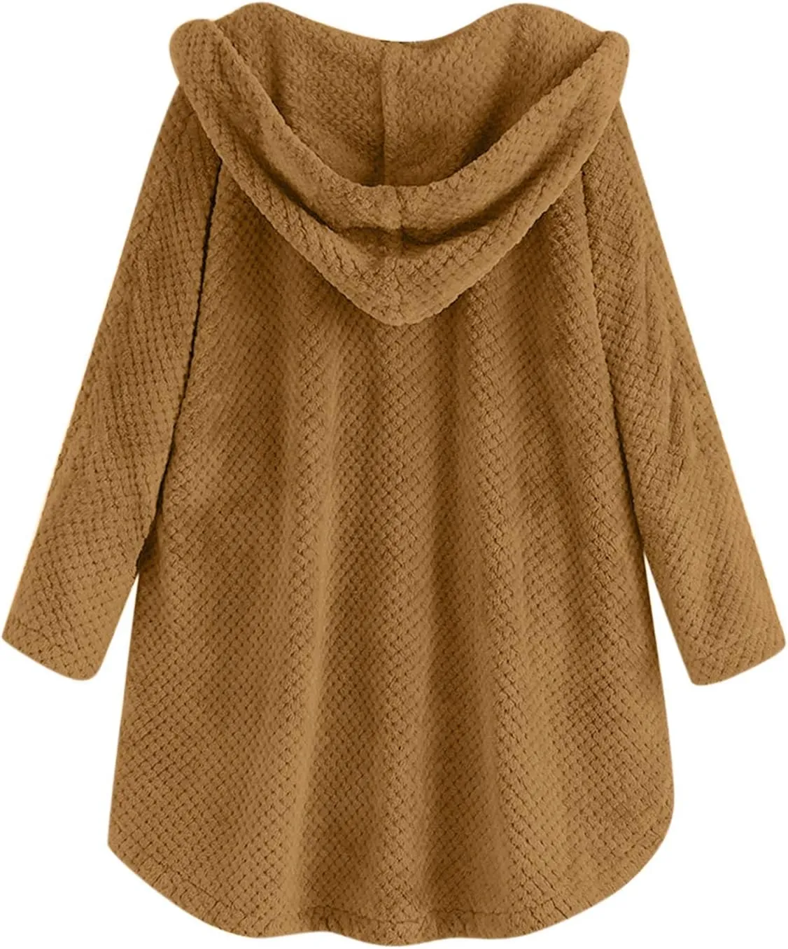 Sherps Jacket for Women Winter Plus Size Cute Button Down Hooded Tops Teddy Coat Outerwear Fuzzy Jackets Warm Teddy