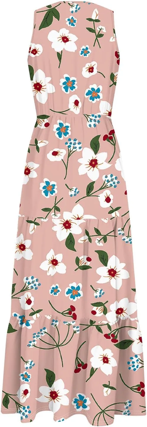 Spring Dresses for Women 2025 Floral Print Dresses for Women 2025 Casual Boho Flowy Patchwork