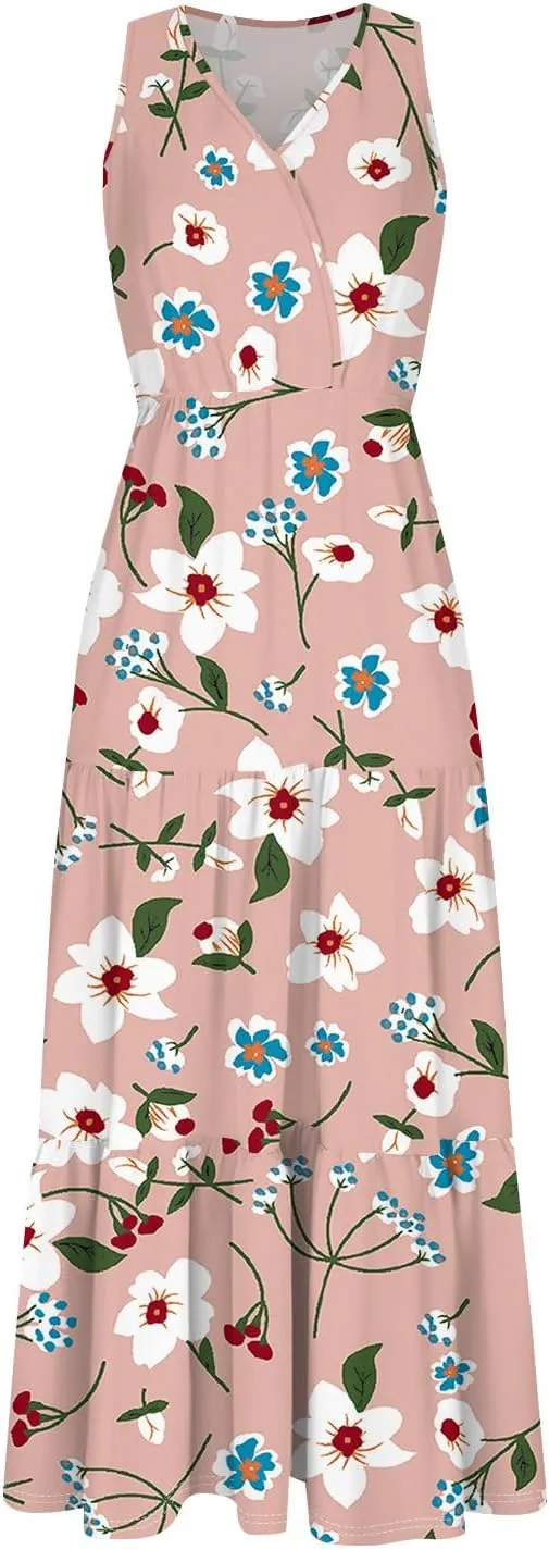 Spring Dresses for Women 2025 Floral Print Dresses for Women 2025 Casual Boho Flowy Patchwork
