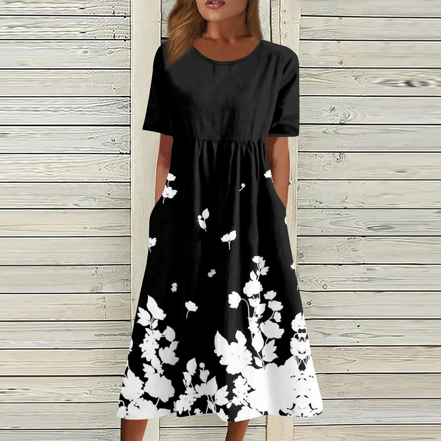 Spring Dresses for Women 2025 Womens Summer Dresses Casual Floral Print Dresses for Women Boho