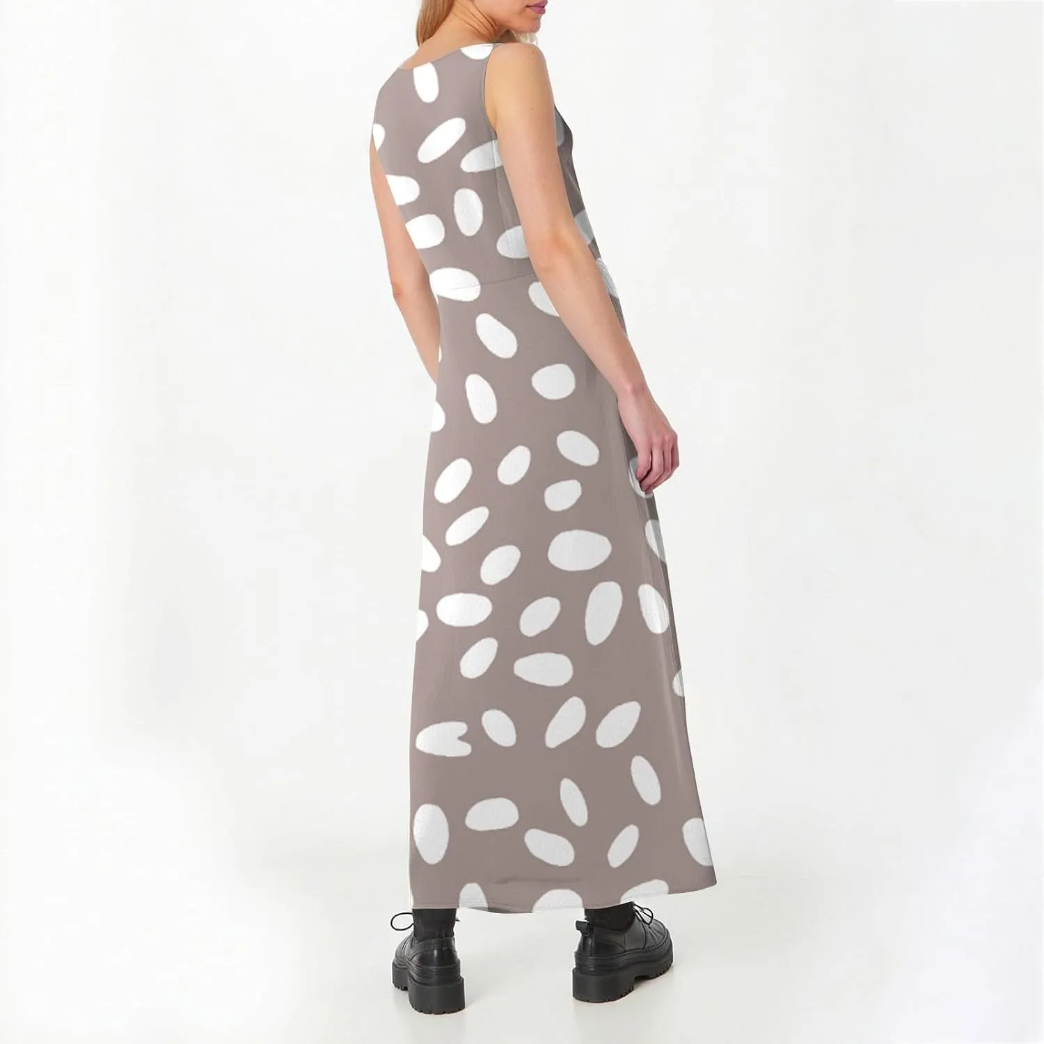 Summer Dresses for Women 2025 Linen Plus Size Tank Sundresses Beach Vacation Sleeveless Floral Dress with Pockets