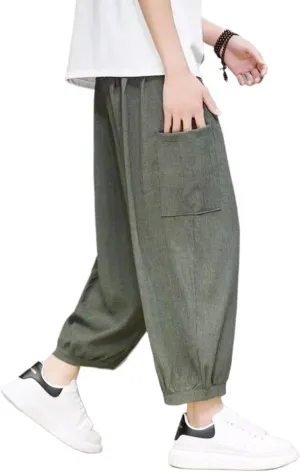 Summer Men Harem Pants Pencil Pants Trousers