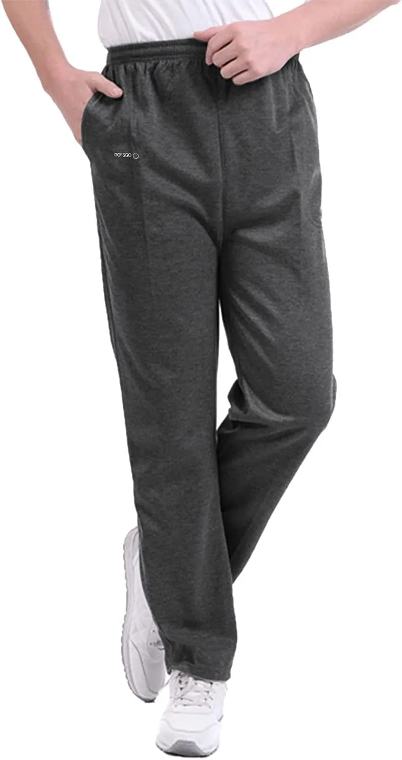 Sweatpants For Men Men's Cotton Joggers Solid Drawstring Sport Cargo Fashion Pants Hiking Running Sweatpants Trousers