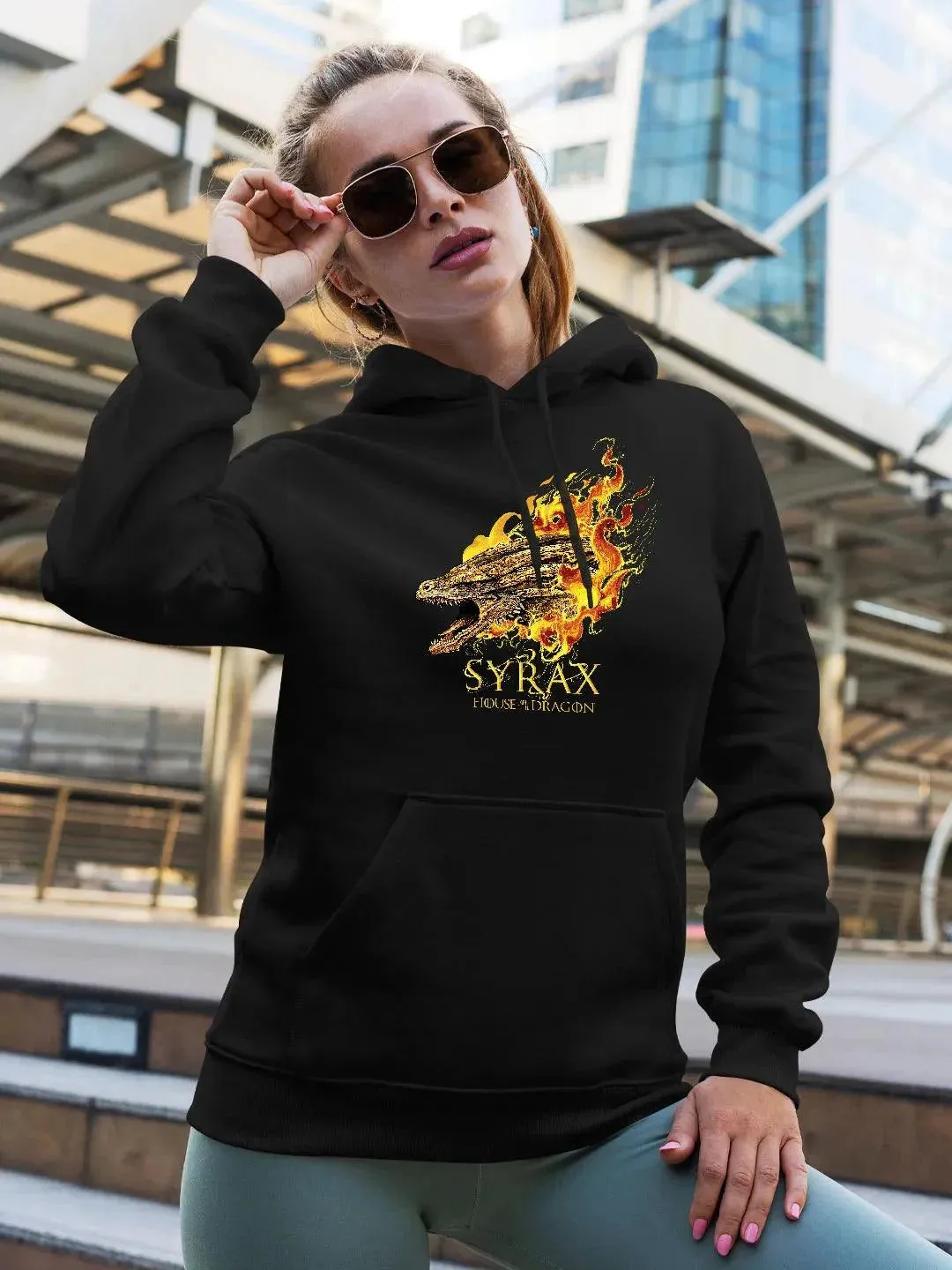 Syrax - Women Hoodie  Black Colour (No Cod Allowed On This Product)- Prepaid Orders Only