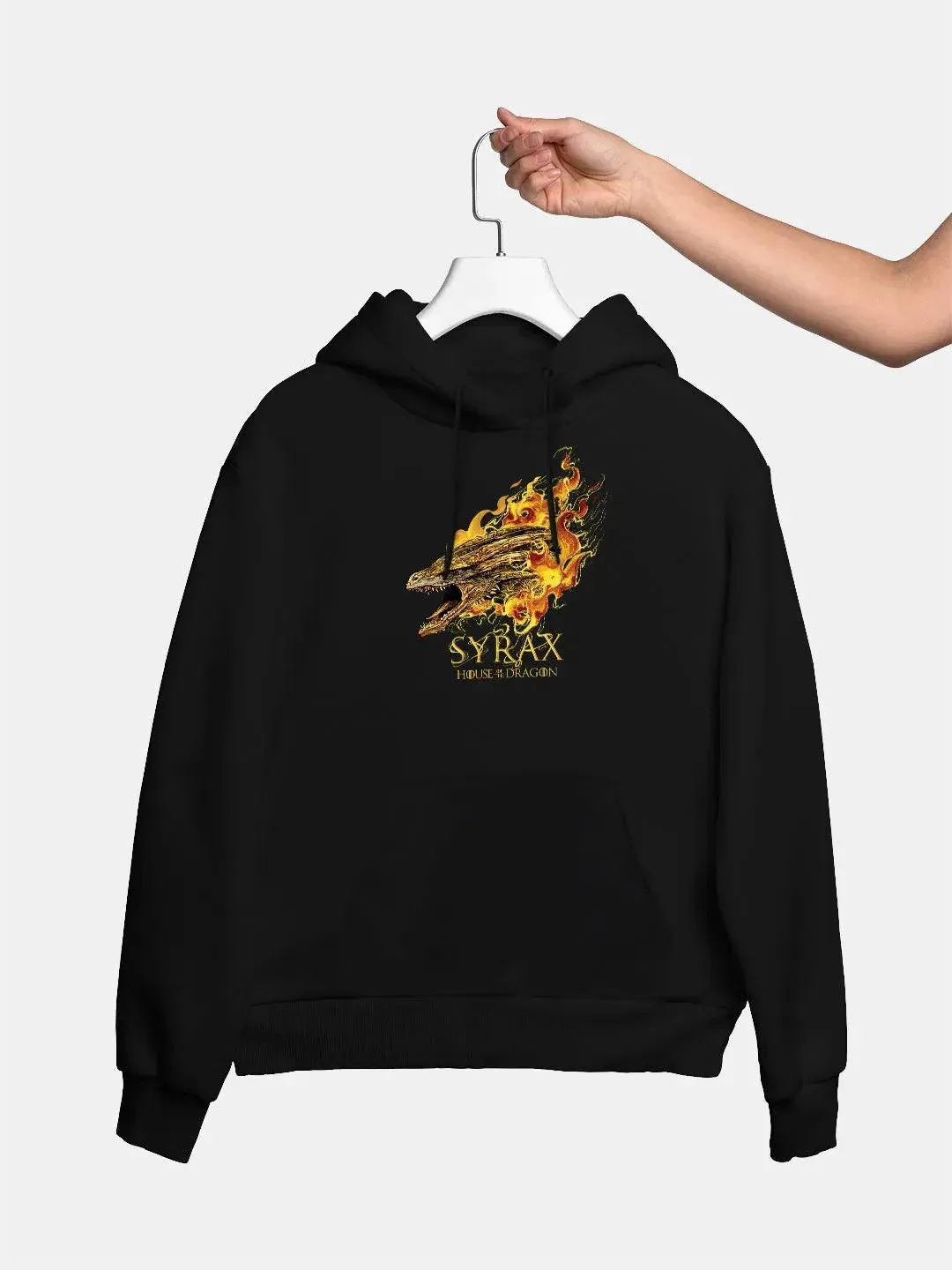 Syrax - Women Hoodie  Black Colour (No Cod Allowed On This Product)- Prepaid Orders Only