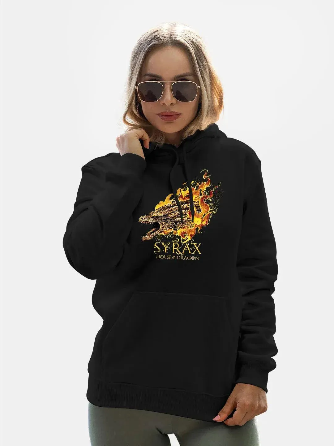 Syrax - Women Hoodie  Black Colour (No Cod Allowed On This Product)- Prepaid Orders Only