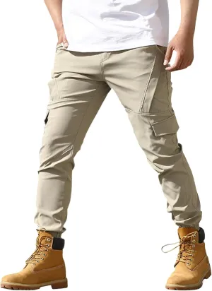 Tactical Cargo Pants for Men Active Sports Pants with Multi-Pocket Big and Tall Loose Trousers