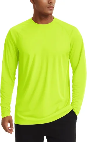TACVASEN Men's Sun Shirt UPF 50  Long Sleeve UV Protection Lightweight Rash Guard Swim Shirt Quick Dry Fishing T-Shirt