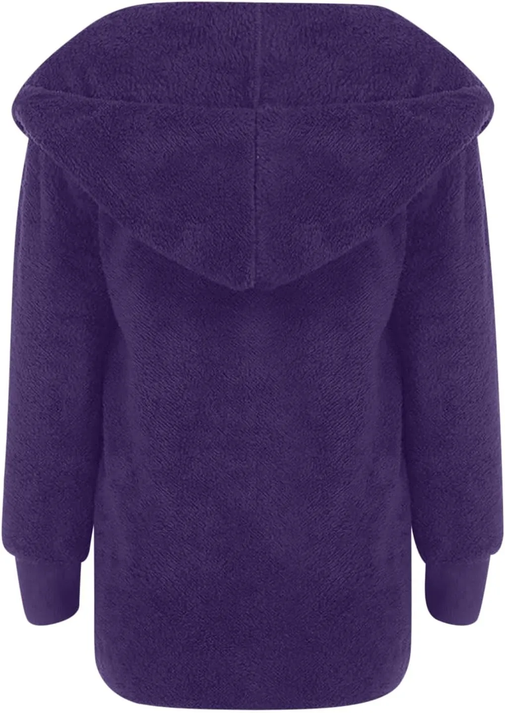 TANGNADE Sherpa Jacket Women with Hood Fleece Fuzzy Hooded Casual Coats Winter Cardigan Open Front Coat Outwear