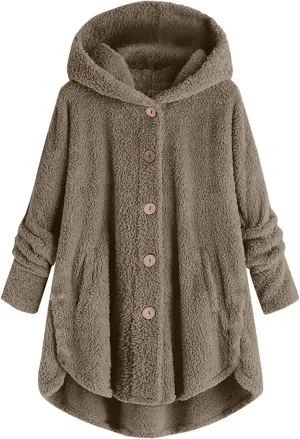 TARIENDY Bed Jackets for Women Women's Soft Fleece Lined Jackets Long Sleeve Coats Button Down Cozy Outerwear 2025 Winter