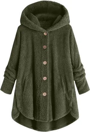 TARIENDY Bed Jackets for Women Women's Soft Fleece Lined Jackets Long Sleeve Coats Button Down Cozy Outerwear 2025 Winter