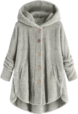 TARIENDY Bed Jackets for Women Women's Soft Fleece Lined Jackets Long Sleeve Coats Button Down Cozy Outerwear 2025 Winter