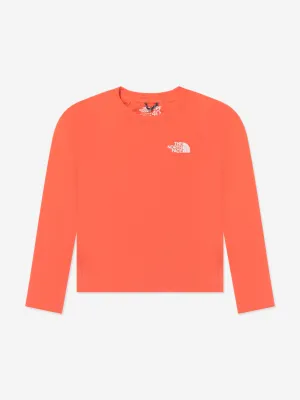 The North Face Boys Amphibious Long Sleeve Sun Top in Orange