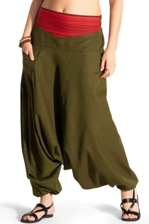 The Veshti Company Comfy Women's Yoga Harem Pants Elastic Waist Wide Leg Pants Loose Baggy Boho Clothes for Women