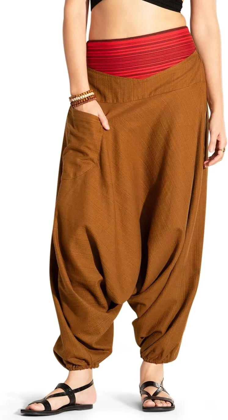 The Veshti Company Comfy Women's Yoga Harem Pants Elastic Waist Wide Leg Pants Loose Baggy Boho Clothes for Women