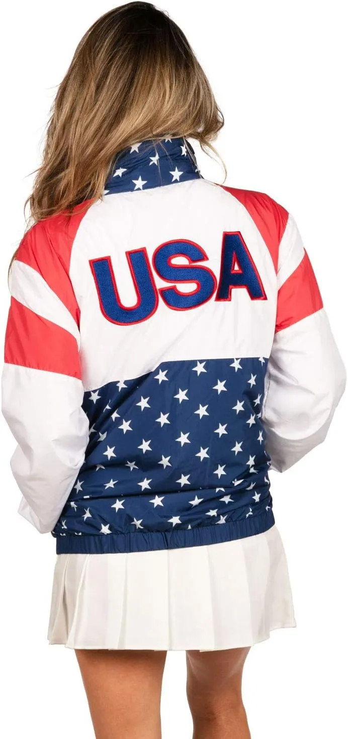 Tipsy Elves Windbreaker Jackets - Retro 80s & 90's Hooded Windbreaker Jacket