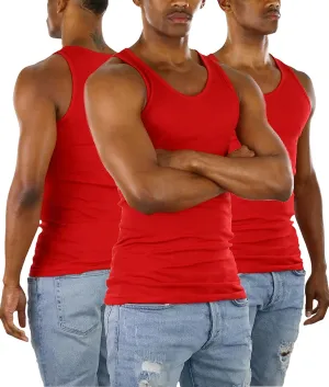ToBeInStyle Mens Workout A-Shirt Long Muscle Shirt Tank Top