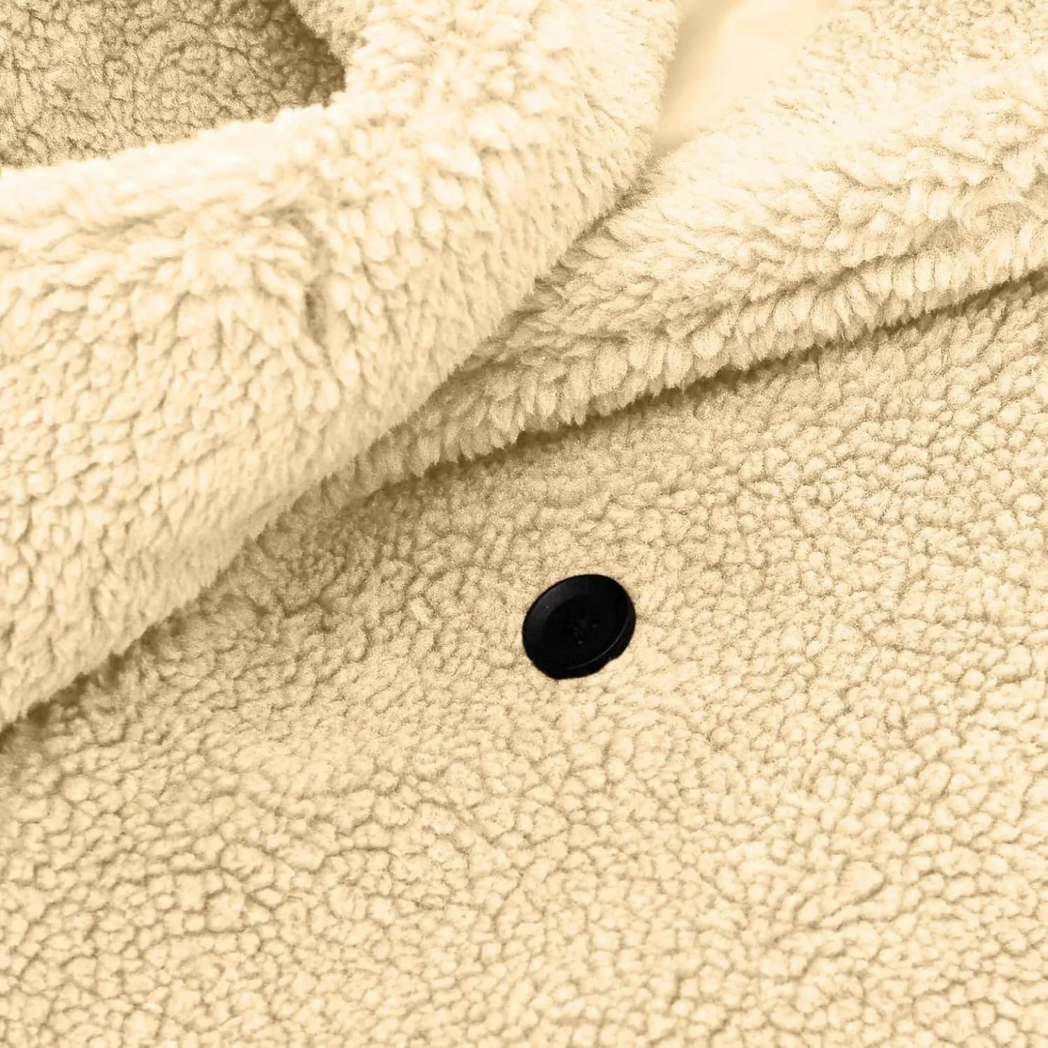 Toddler Baby Girls Duffle Overcoat Winter Fleece Sherpa Jacket Windproof Thick Cardigan Trench Lapel Parka Coat for Kids