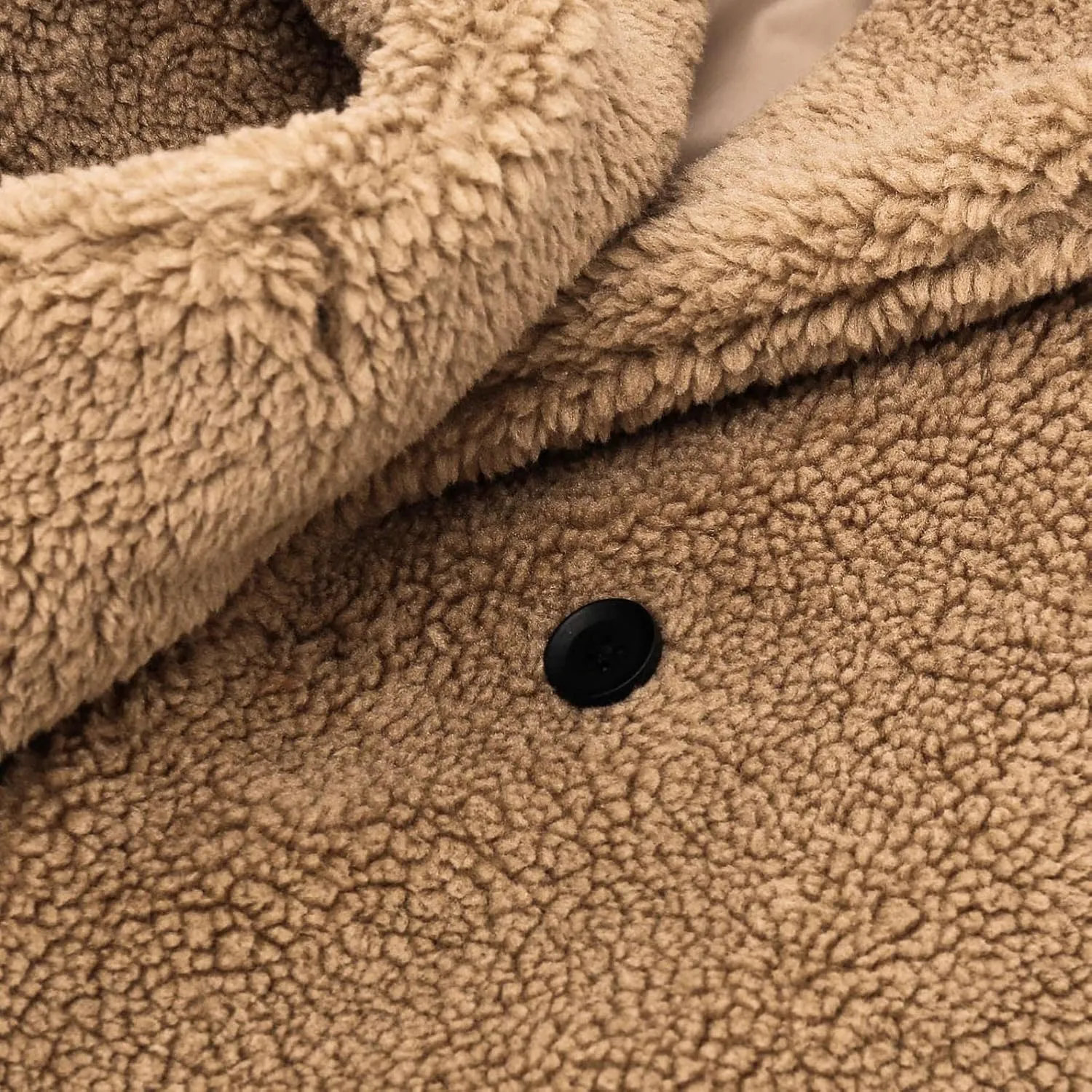 Toddler Baby Girls Duffle Overcoat Winter Fleece Sherpa Jacket Windproof Thick Cardigan Trench Lapel Parka Coat for Kids
