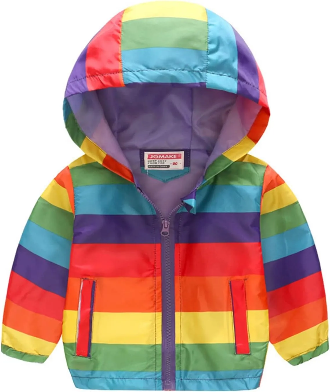 Toddler Boys Girls Floral Printed Coats Windproof Jacket Hooded Trench Lightweight Zipper Hooded Coats Winter Outerwear