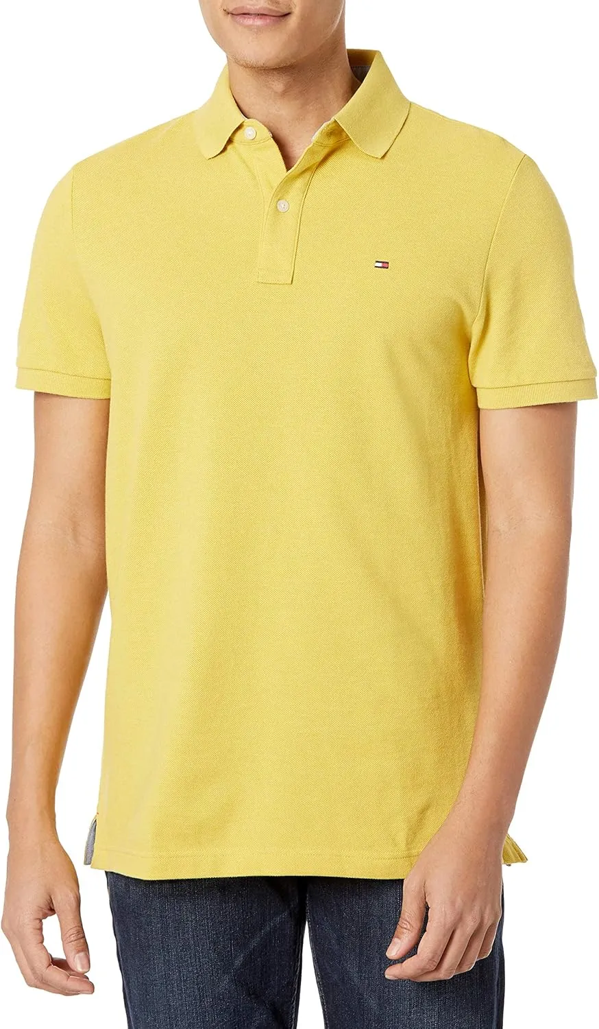 Tommy Hilfiger Men's Short Sleeve Cotton Pique Polo Shirt in Regular Fit