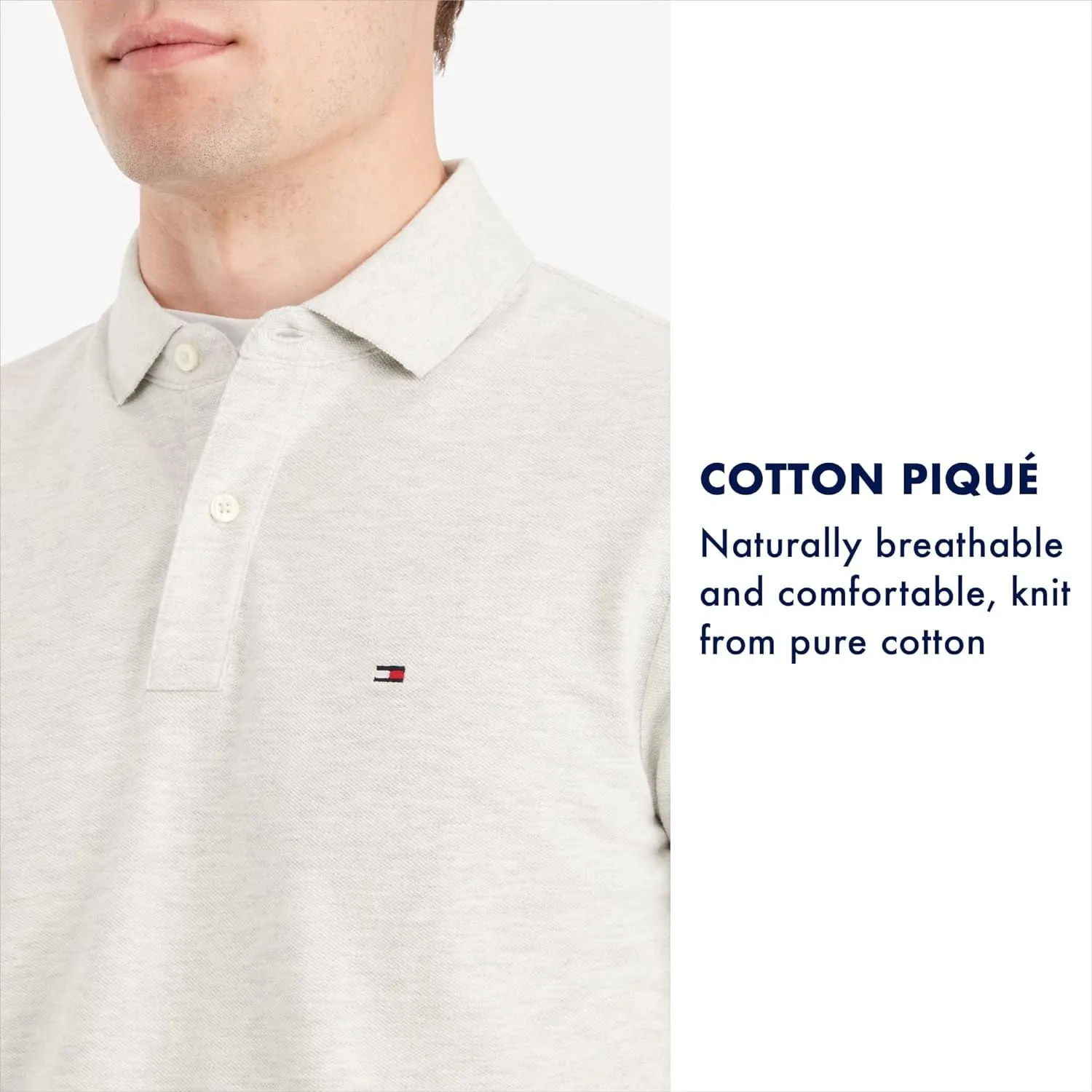 Tommy Hilfiger Men's Short Sleeve Cotton Pique Polo Shirt in Regular Fit