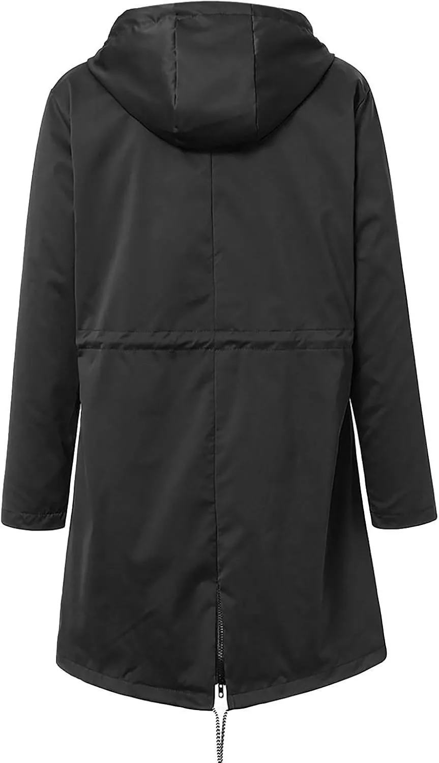 Waterproof Lightweight Jackets for Women, 2025 Cold Weather Womens Coats Breathable Fashion Windbreaker