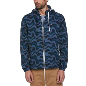 Wavy Print Ripstop Jacket