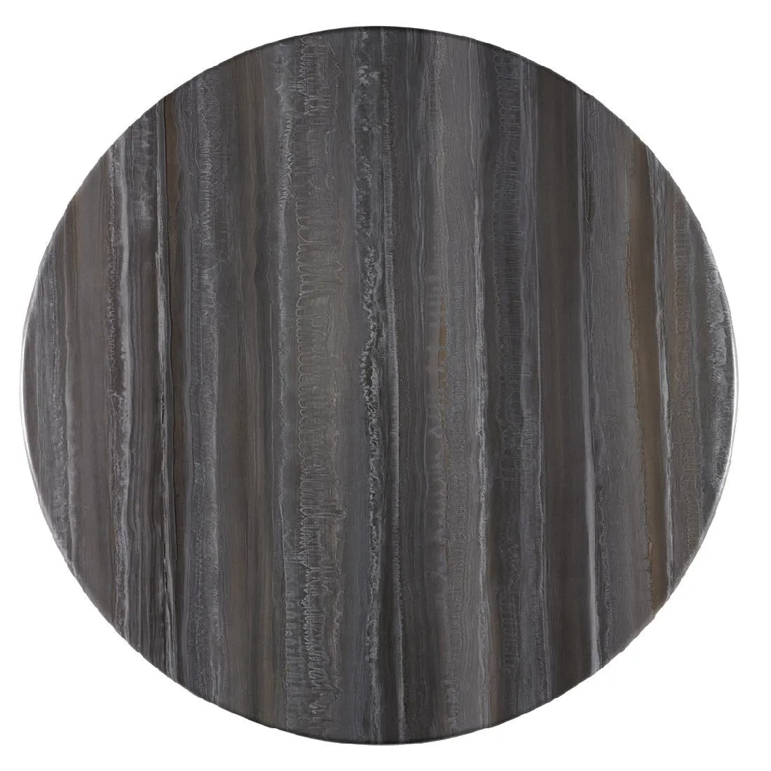 Werzalit Pre-drilled Round Table Top  Tempera Silver 800mm - CG819