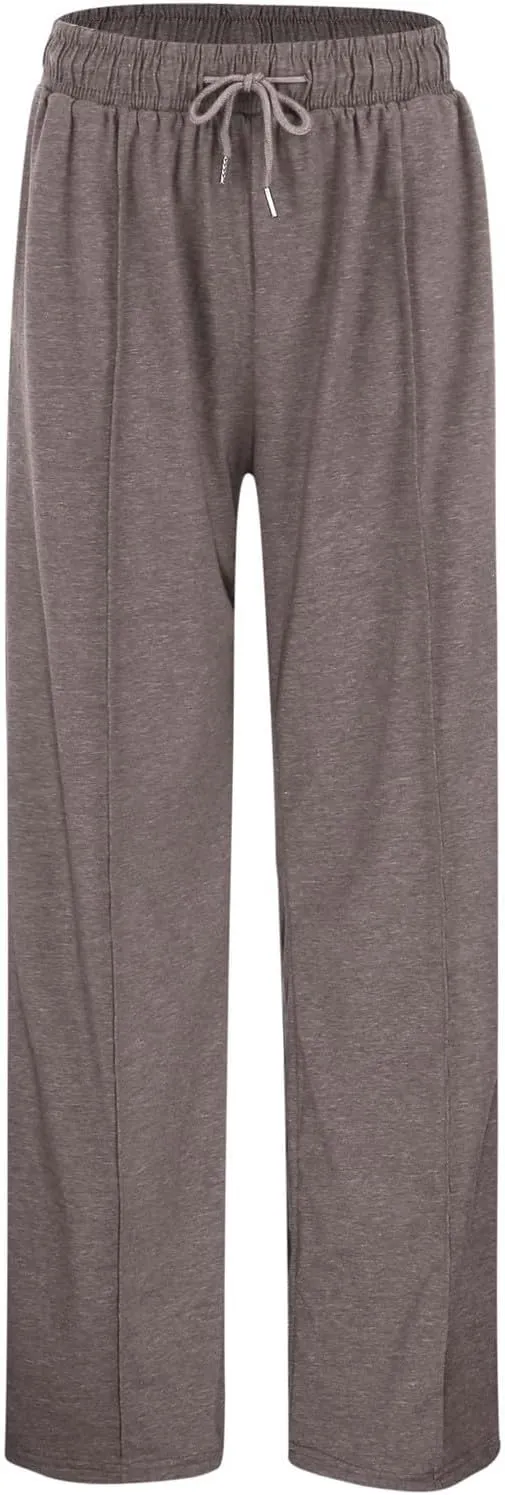 Wide Leg Sweatpants Women 2025 High Waisted Casual Loose Drawstring Sports Athletic Baggy Lounge Pants with Pockets