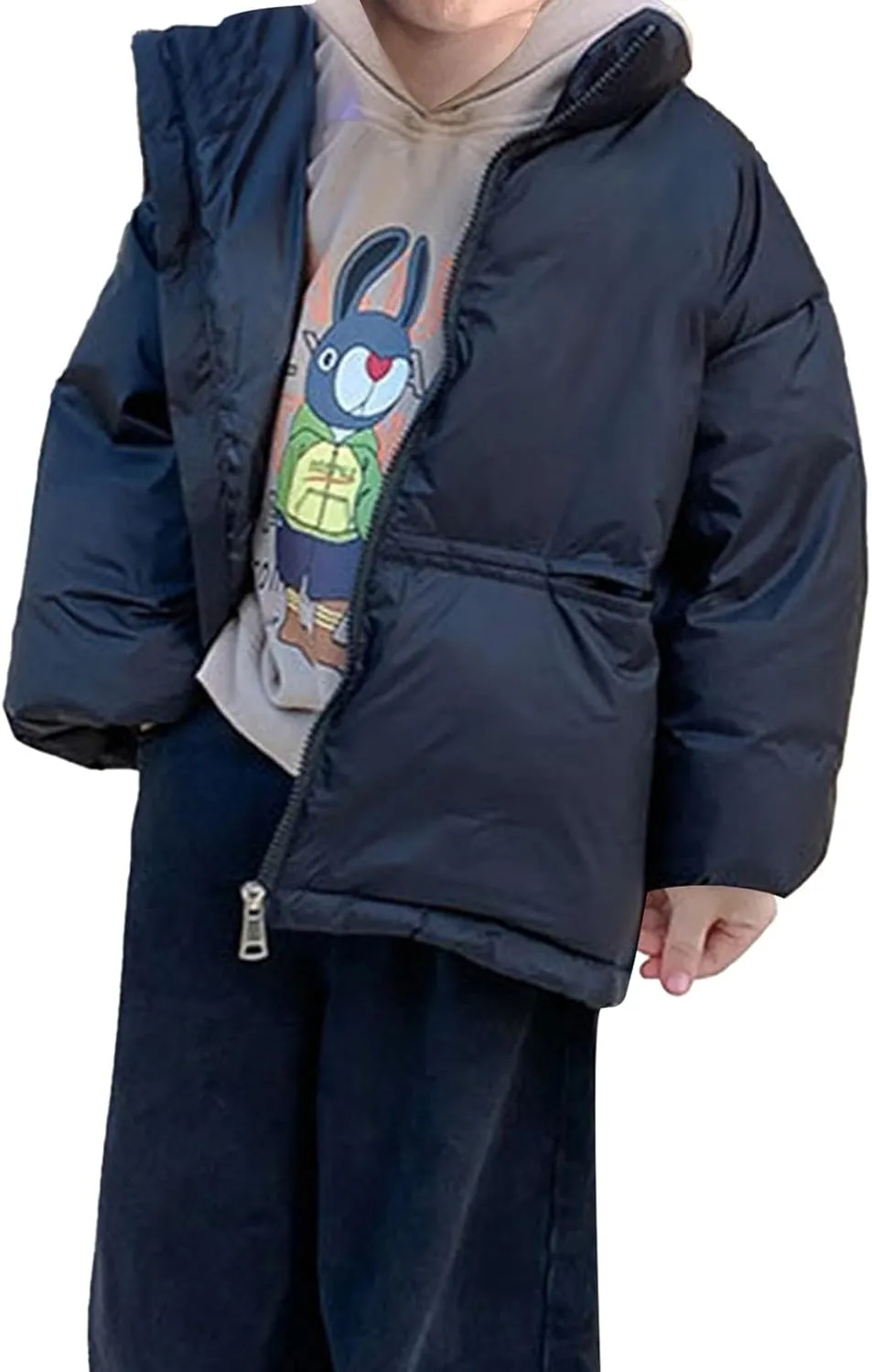 Winter Coat for 18 Months Boy Winter Warm Thick Solid Cotton Long Sleeve Padded Jacket Coat Clothes