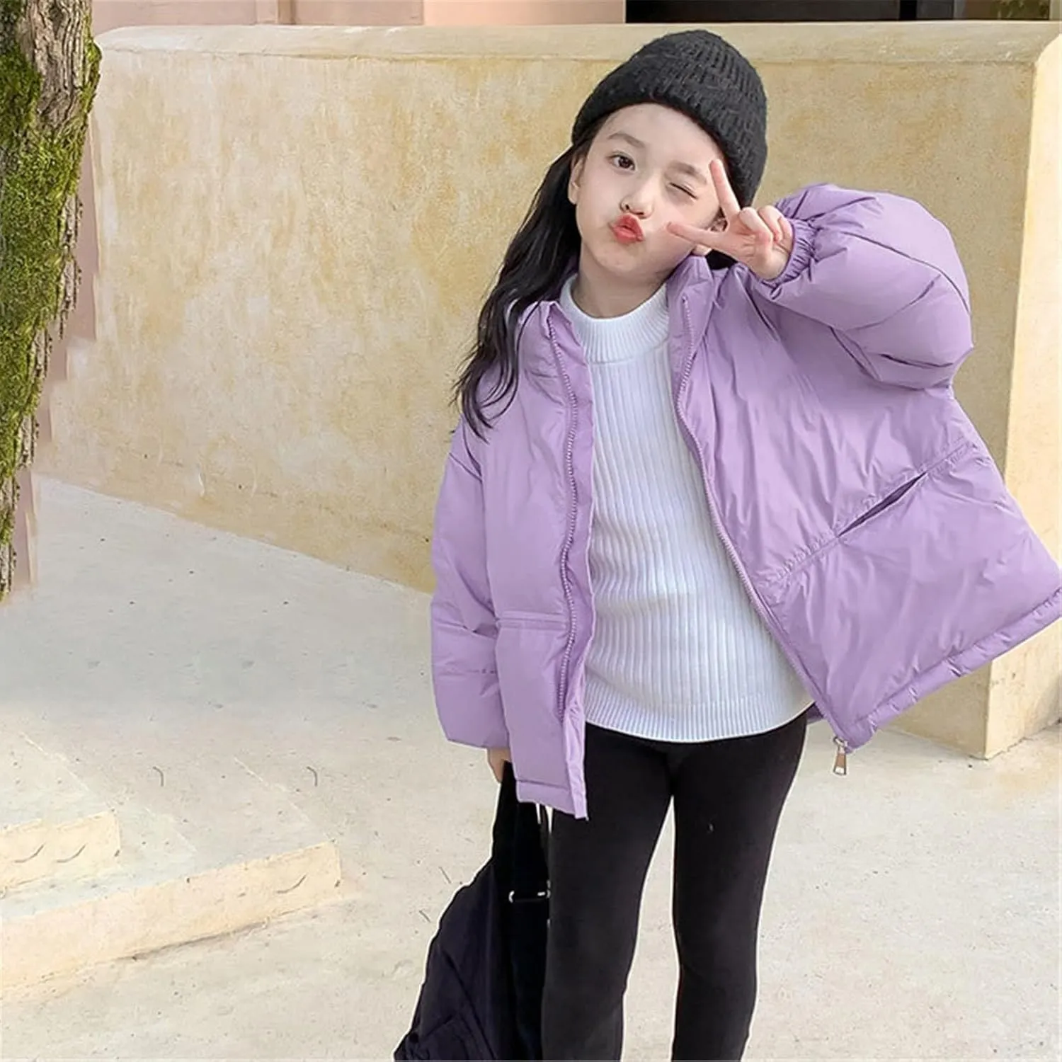 Winter Coat for 18 Months Boy Winter Warm Thick Solid Cotton Long Sleeve Padded Jacket Coat Clothes