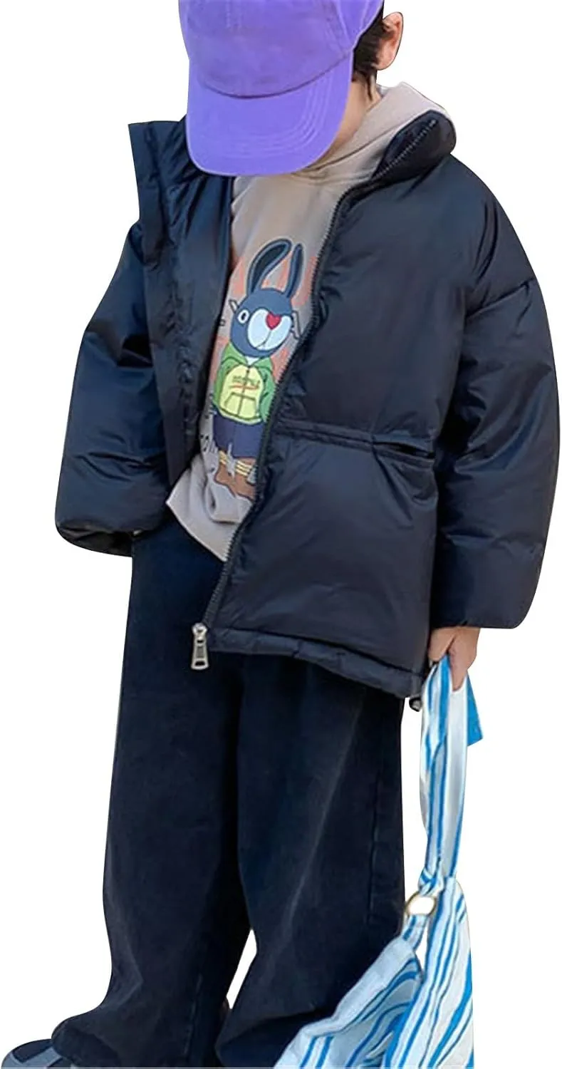Winter Coat for 18 Months Boy Winter Warm Thick Solid Cotton Long Sleeve Padded Jacket Coat Clothes