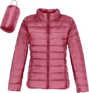 Winter Coats for Women Fashion Solid Long Sleeve Puffer Jacket Lightweight Recycled Down Coat 2024 Insulation Outwear